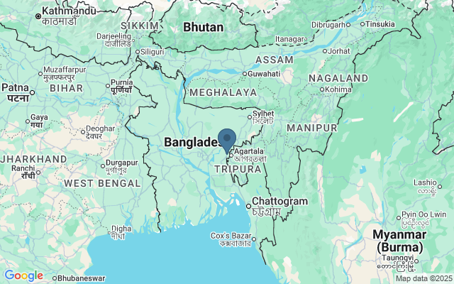 Kaart met locatie Bangladesh National Museum